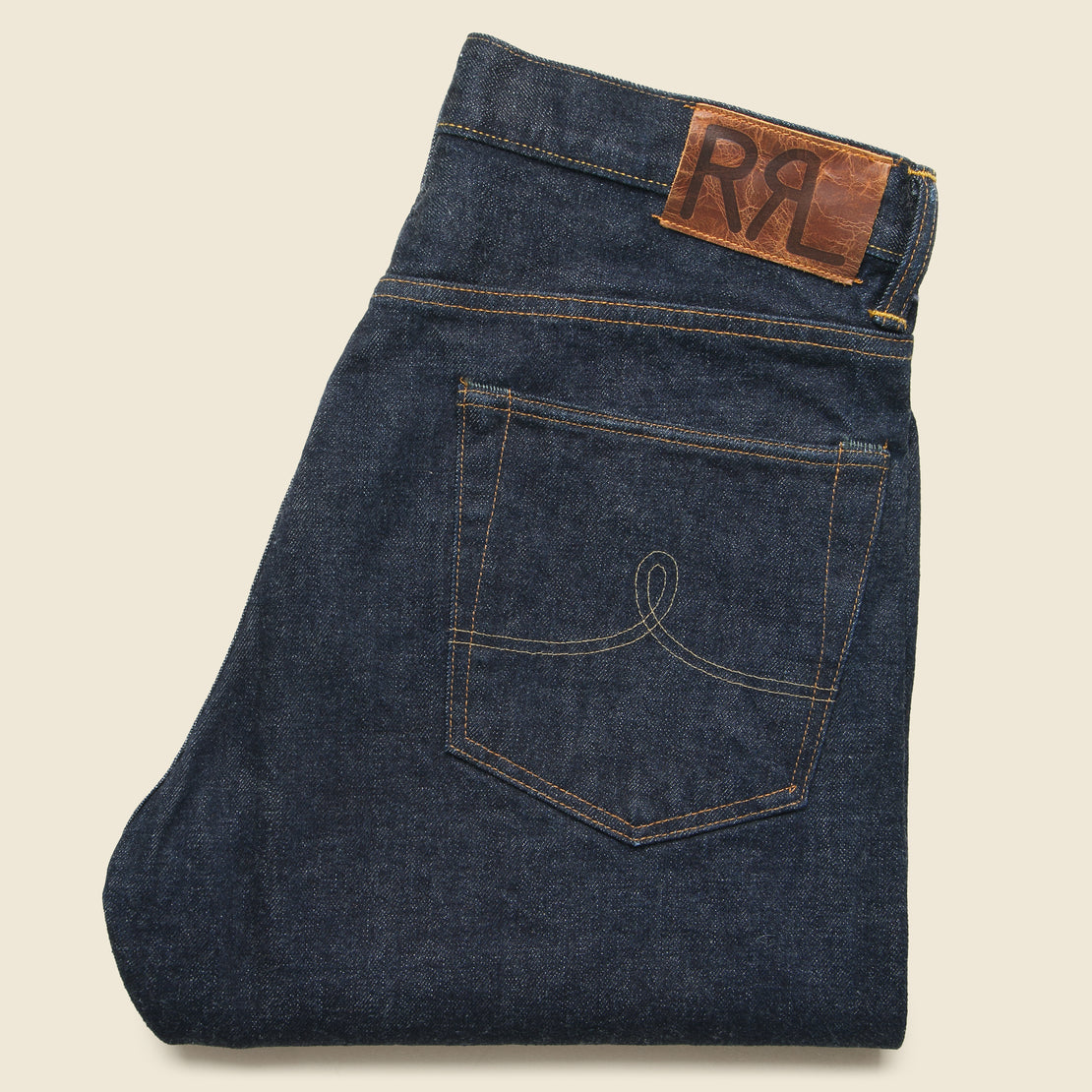 Straight Fit Selvedge Jean - East/West Rinse Wash - RRL - STAG Provisions - Pants - Denim