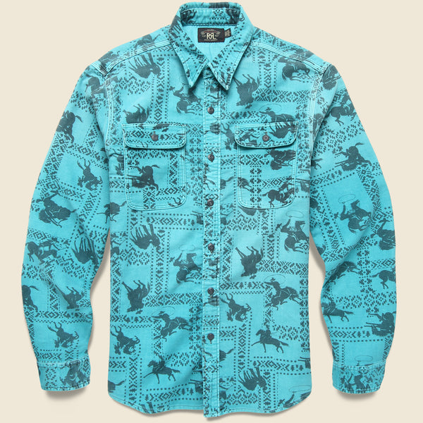 Matlock Workshirt - Faded Teal