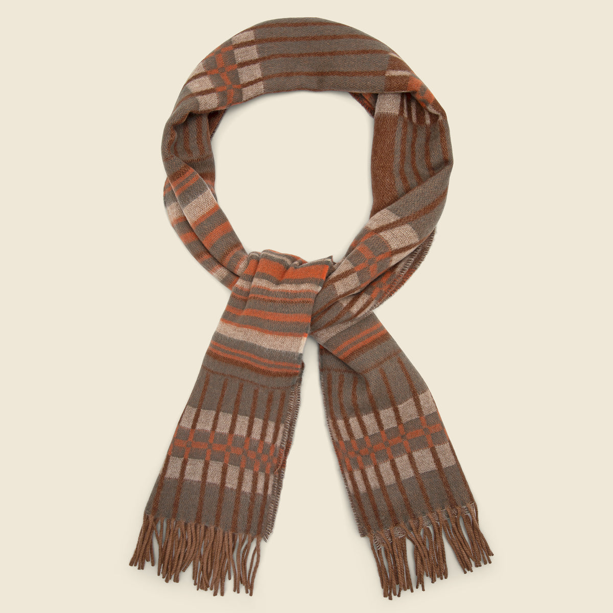 Rutland Scarf - Orange/Green/Multi