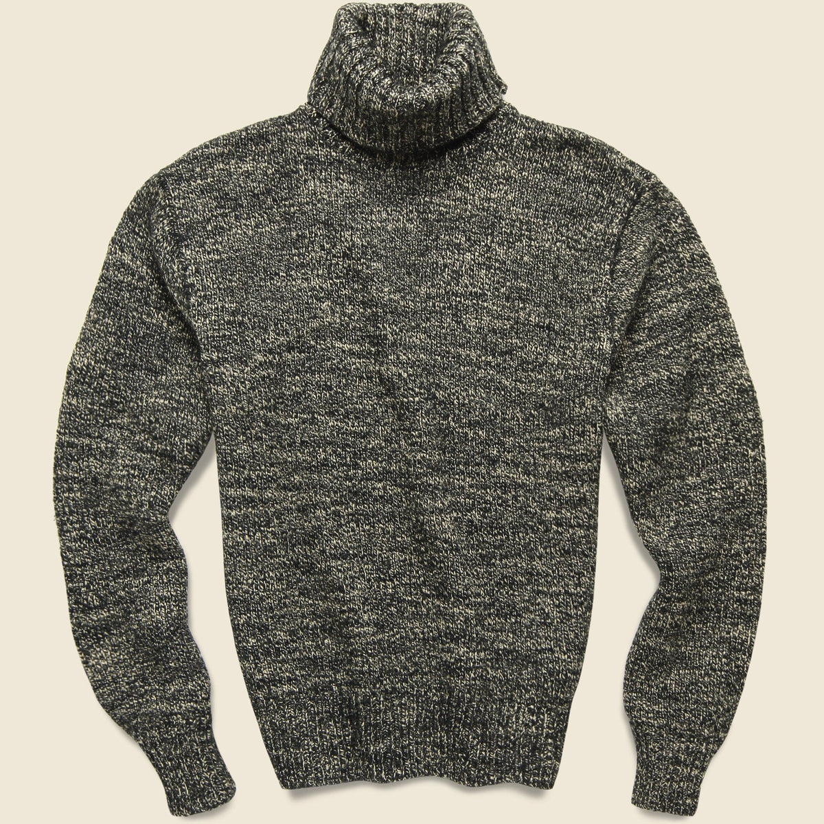 Turtleneck Pullover Salt Pepper Marl