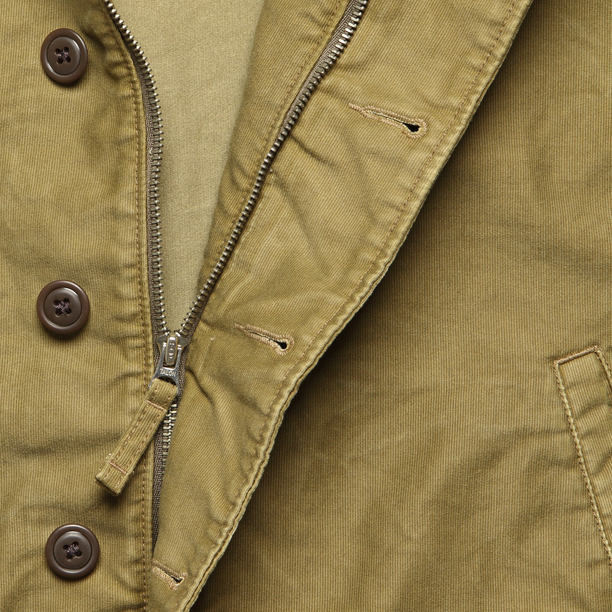 Corduroy Collar Deck Jacket - Khaki - RRL - STAG Provisions - Outerwear - Coat / Jacket