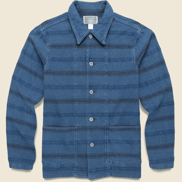 RRL Indigo Work Jacket XL チェック ダブルアールエル RRL Indigo Work Jacket XL チェック ダブルアールエル RRL