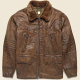 Thurston Leather Carcoat - Brown - RRL - STAG Provisions - Outerwear - Coat / Jacket