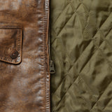 Thurston Leather Carcoat - Brown - RRL - STAG Provisions - Outerwear - Coat / Jacket