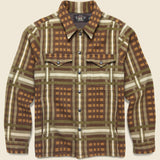 Jacquard Nelson Overshirt - Brown - RRL - STAG Provisions - Tops - L/S Woven - Overshirt