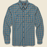 Cameron Sport Shirt - Teal - RRL - STAG Provisions - Tops - L/S Woven - Plaid