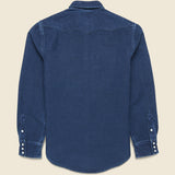 Chamois Roper Western - Indigo - RRL - STAG Provisions - Tops - L/S Woven - Solid