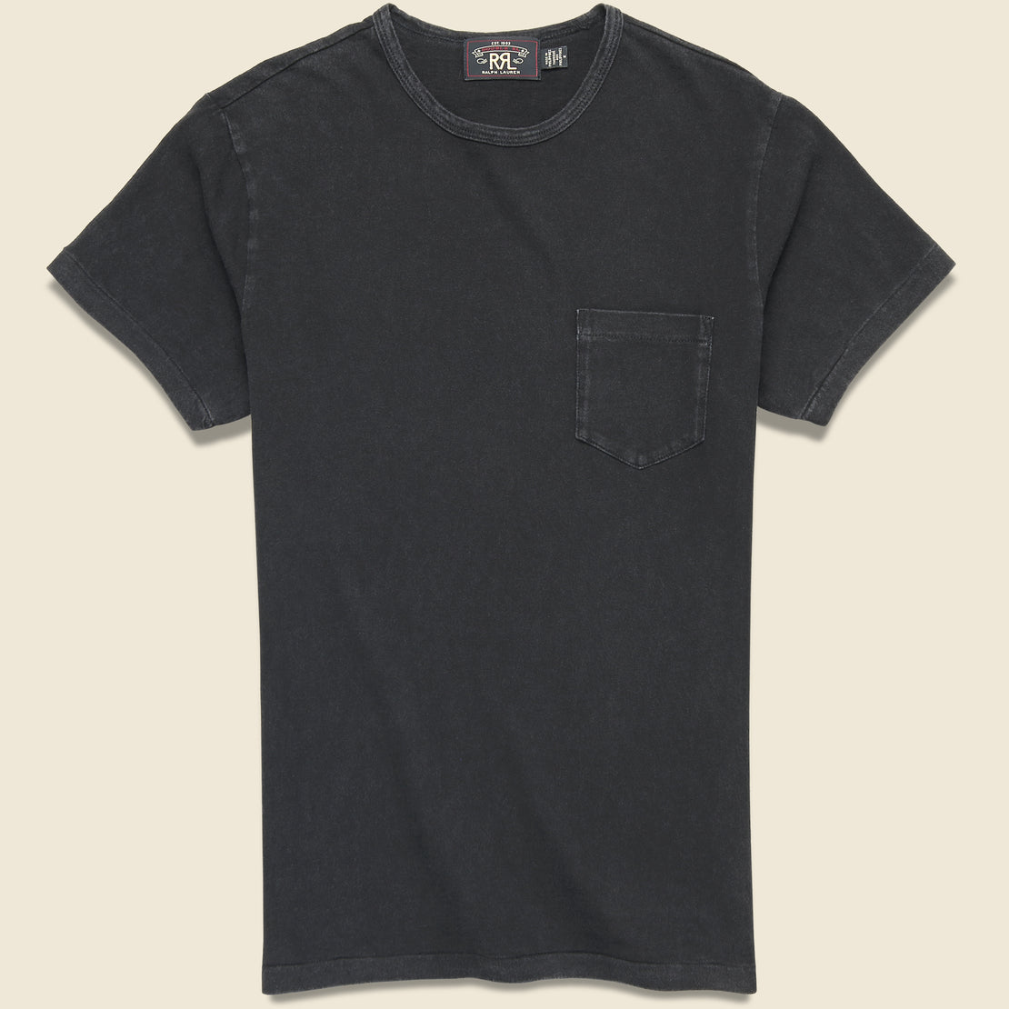 RRL Cotton Jersey Pocket T-Shirt - Black
