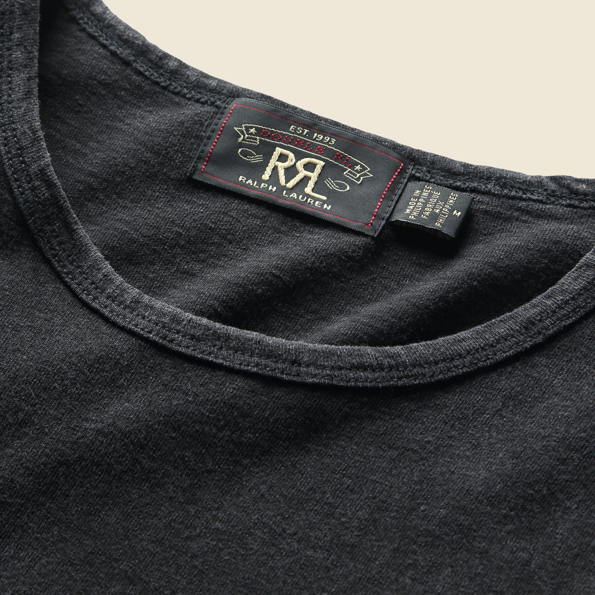 Cotton Jersey Pocket Tee - Black - RRL - STAG Provisions - Tops - S/S Tee