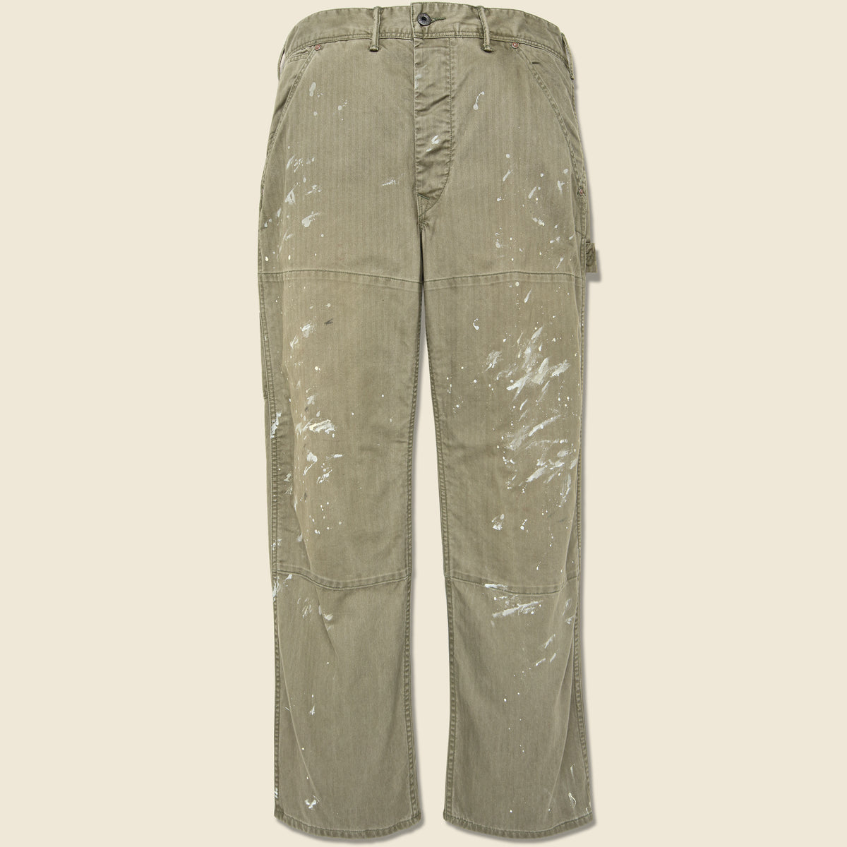 Ralph Lauren RRL Distressed Stained Japanese Twill Carpenter