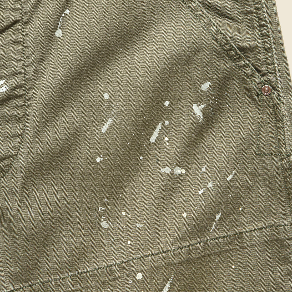 Piece Dyed Paint Splatter N3 Carpenter Pant - Olive - RRL - STAG Provisions - Pants - Twill