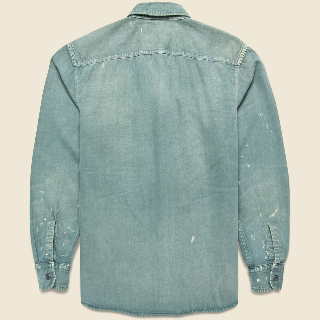 Petrol Workshirt - Service Green - RRL - STAG Provisions - Tops - L/S Woven - Other Pattern