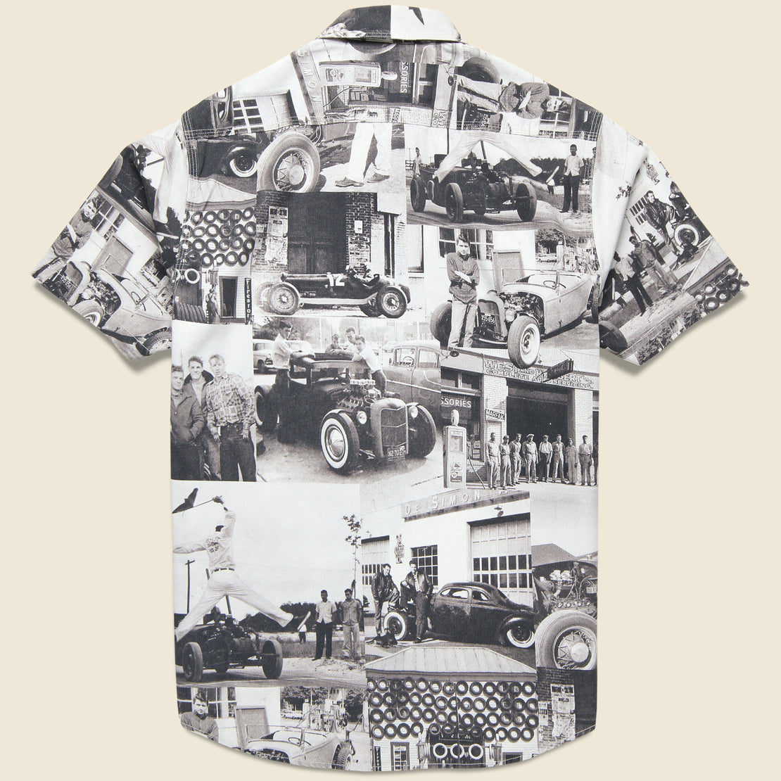 Craftsman Printed Workshirt - Black/White - RRL - STAG Provisions - Tops - S/S Woven - Other Pattern