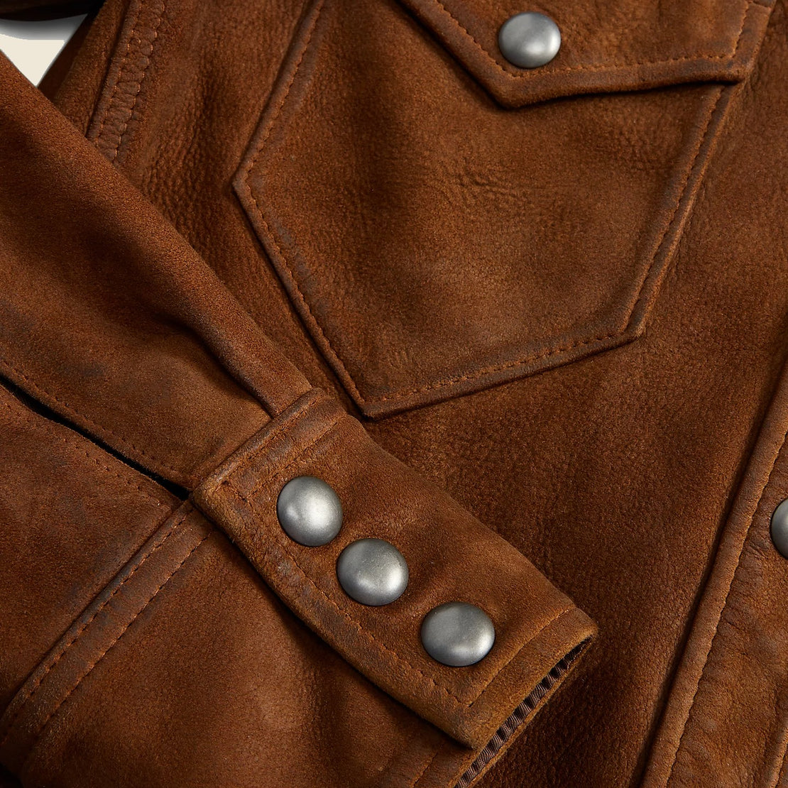 Stiles Western Jacket - Brown Suede - RRL - STAG Provisions - W - Outerwear - Coat/Jacket