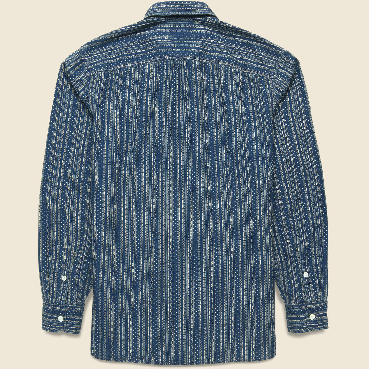 トップス RRL indigo shirt jacket RRL - Indigo Print Woven Overshirt – Louie