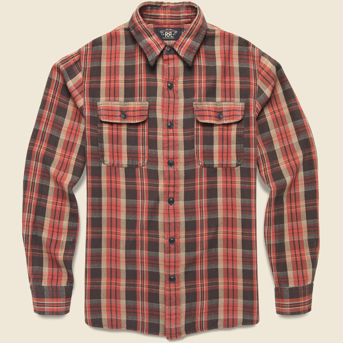 トップス RRL picture pattern matlock work shirt RRLSS25015_a_1200x1200.