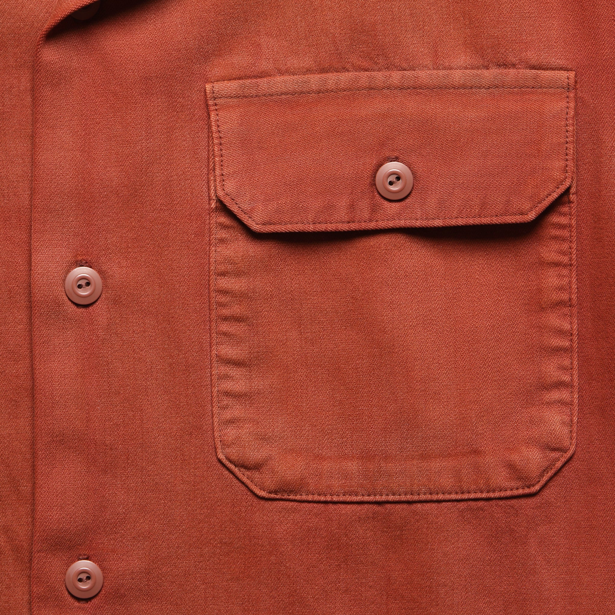 Holmes Camp Shirt - Brick - RRL - STAG Provisions - Tops - L/S Woven - Solid