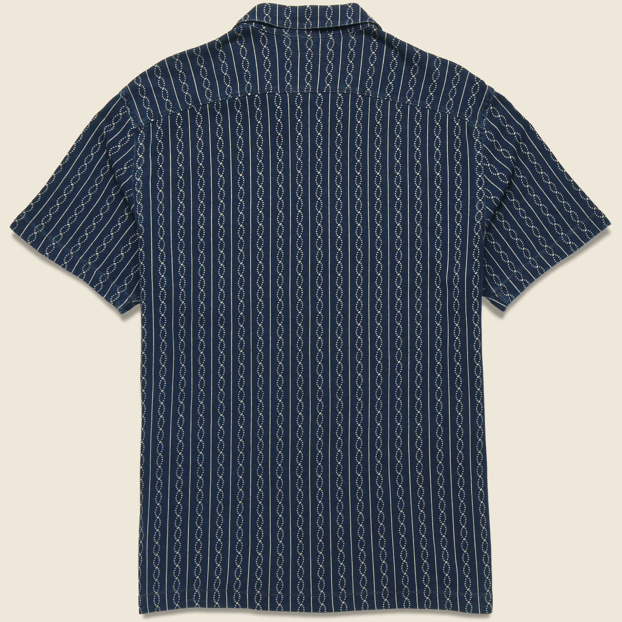 Jervis Camp Shirt - Indigo - RRL - STAG Provisions - Tops - S/S Woven - Other Pattern