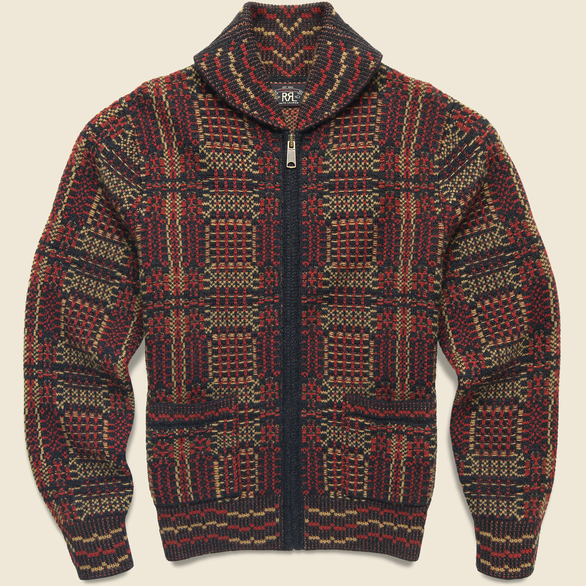 Wool Jacquard Cardigan - Multi
