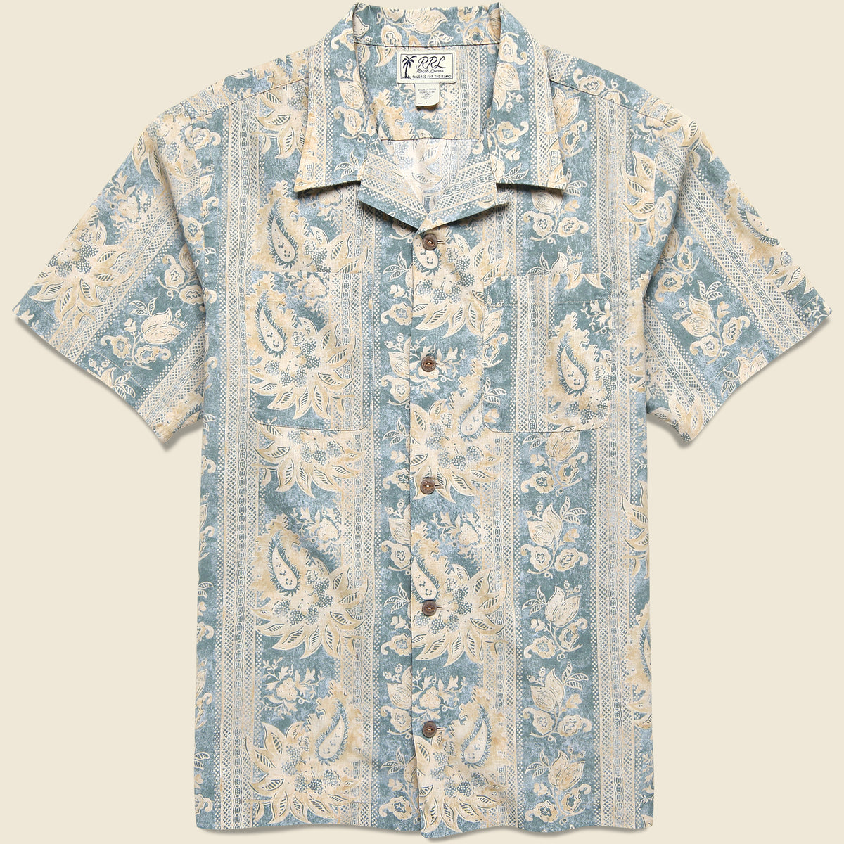 Floral Camp Shirt - Indigo