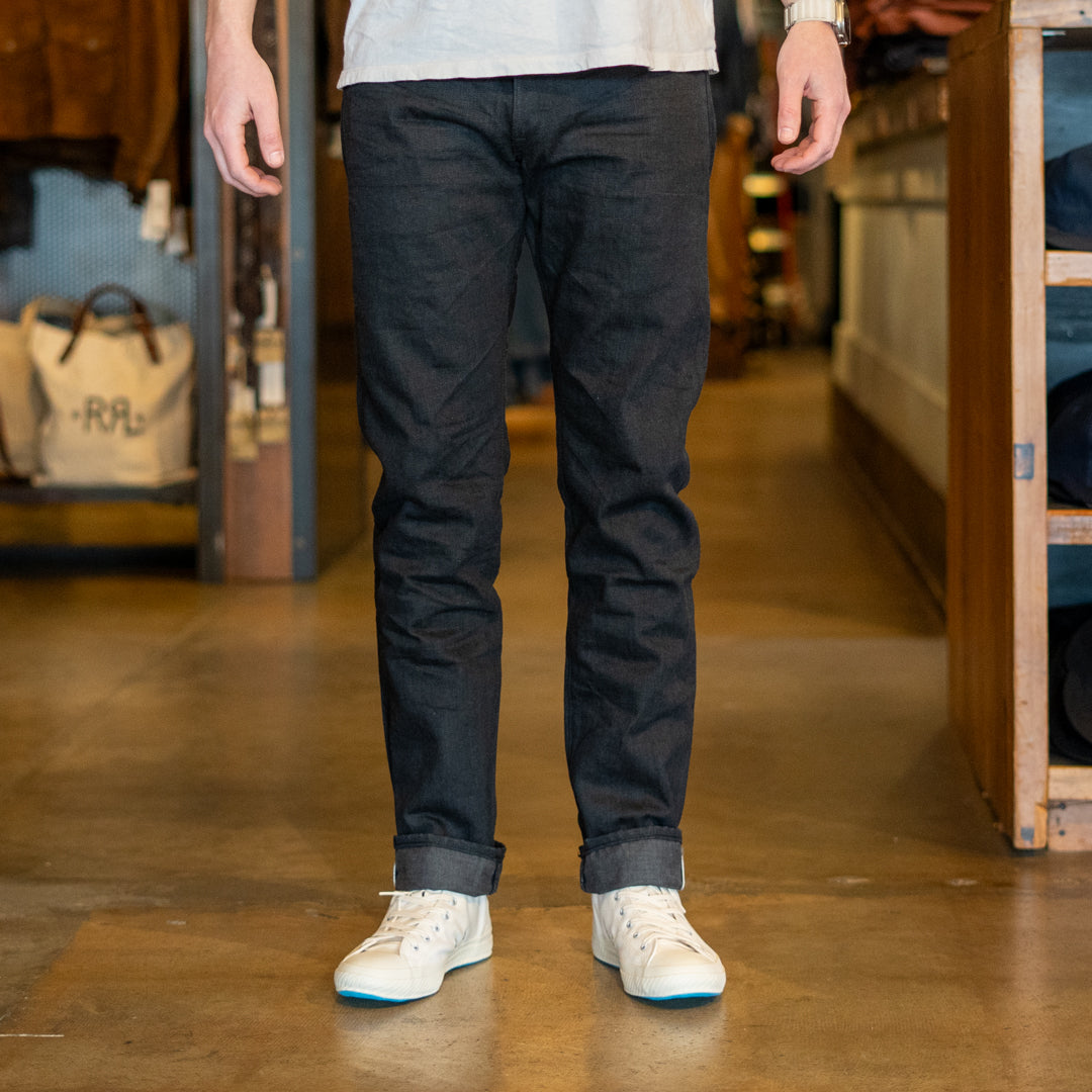 Slim Fit Jean - Black on Black - RRL - STAG Provisions - Pants - Denim