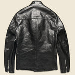 Cafe Racer Jacket - Black Leather - Schott - STAG Provisions - Outerwear - Coat / Jacket