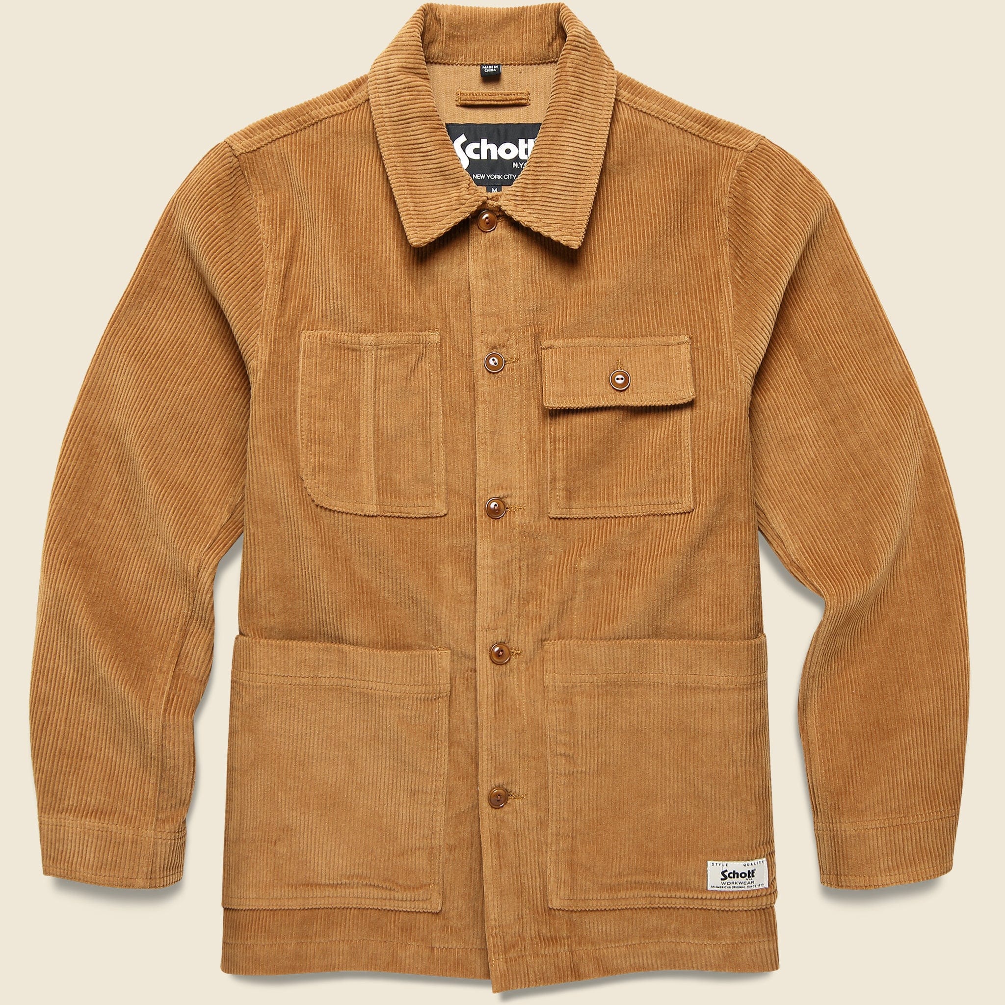 tobacco corduroy Departwest Men's Cotton Shacket in Tobacco/Brown | Size: XL Modern and sophisticated pant with stretch by 34 Heritage Men's Charisma Relaxed Straight Pants