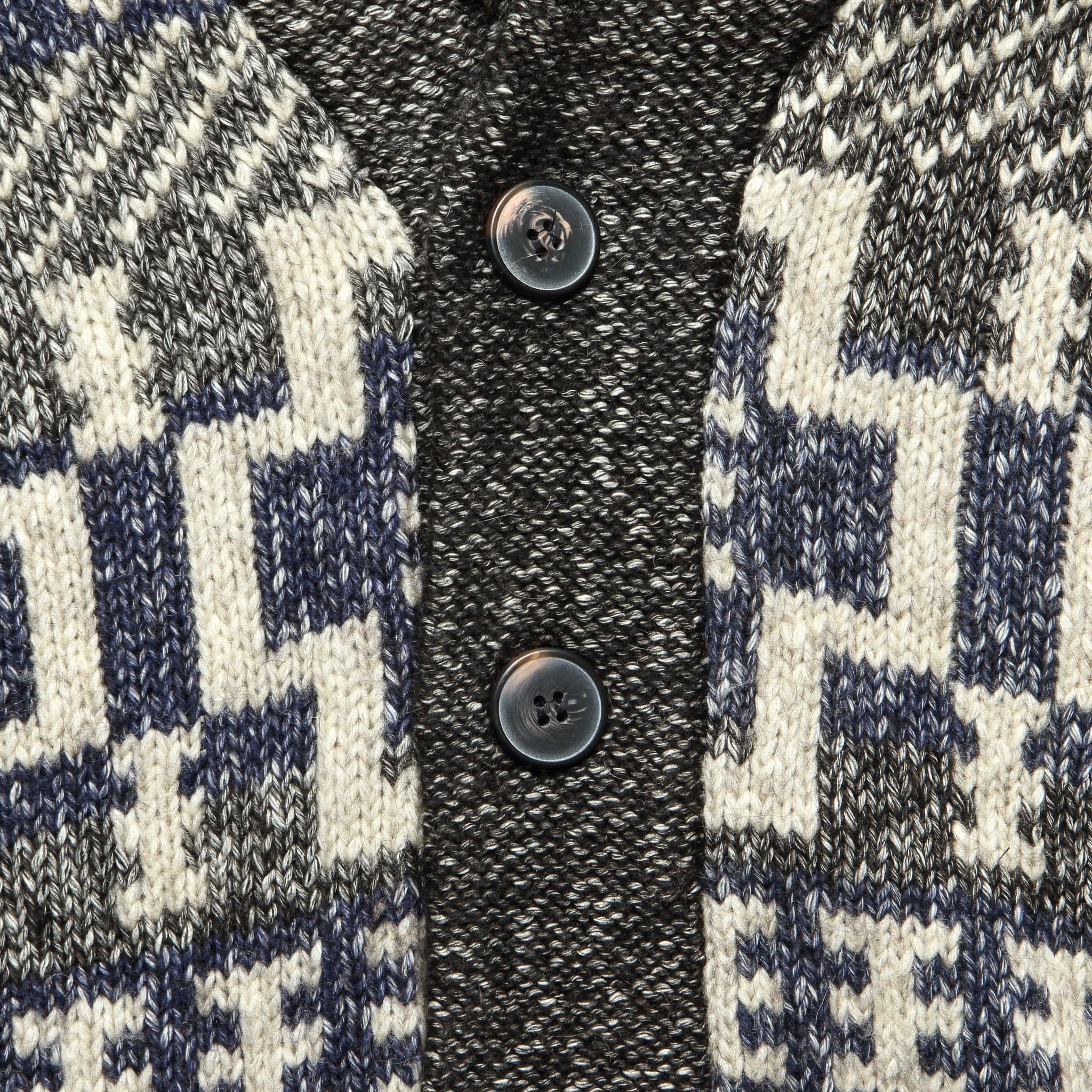 Southwestern Shawl Cardigan - Black/Blue/White - Schott - STAG Provisions - Tops - Sweater