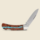 3-Inch Lockback Knife - Turquoise Vein - Home - STAG Provisions - Home - Bar & Entertaining - Barware