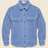 Wide Wale Shirt Jacket - Union Blue - Save Khaki - STAG Provisions - Outerwear - Shirt Jacket