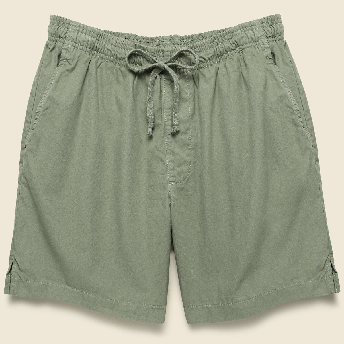【KHAKI】Plain Front Shorts Cut-Off Twill Garment Dye SKSS23005_a_1200x1200.