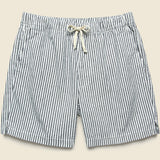 6" Hemp Stripe Easy Short - Natural/Navy - Save Khaki - STAG Provisions - Shorts - Lounge