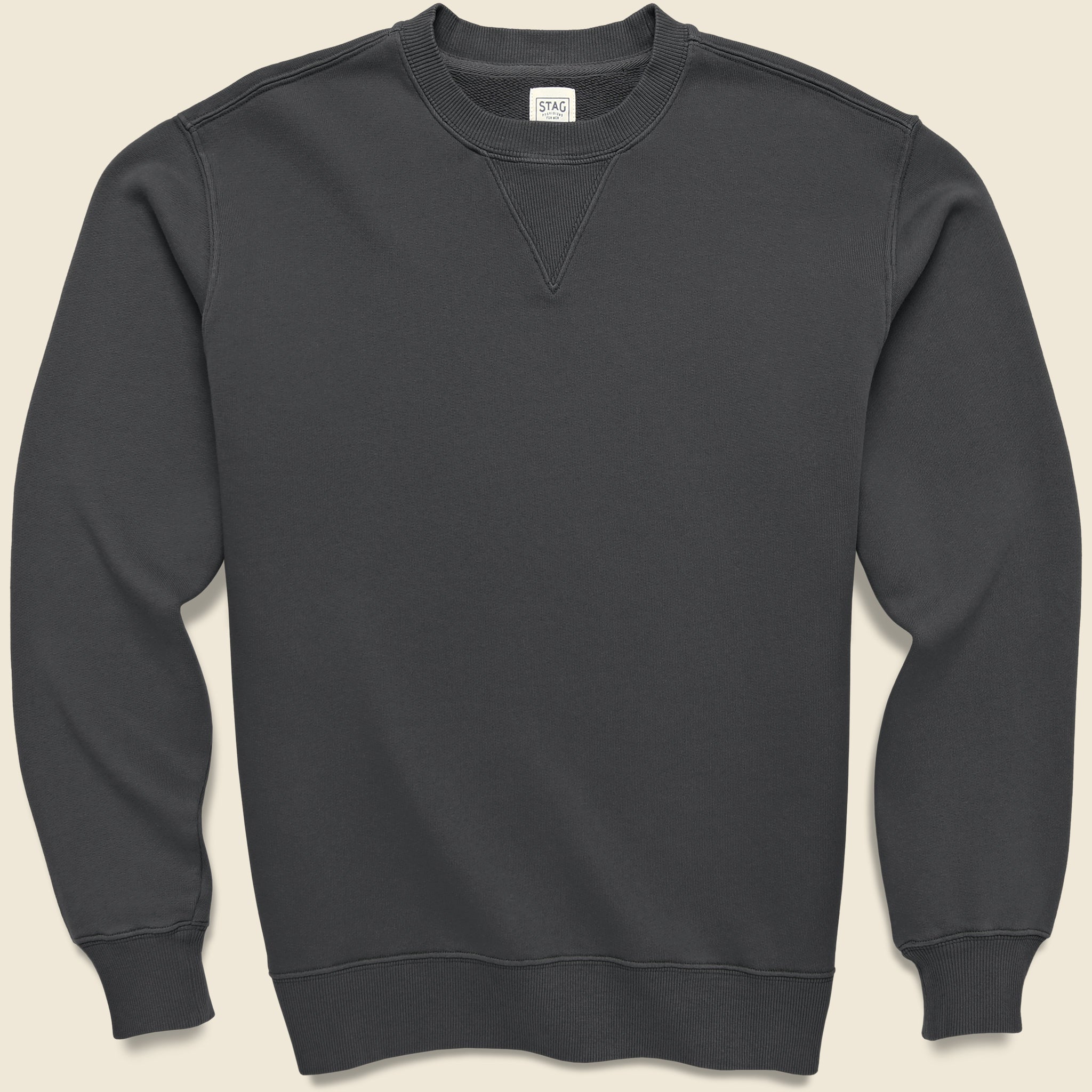 The Field Crew - Washed Black - STAG - STAG Provisions - Tops - Fleece / Sweatshirt