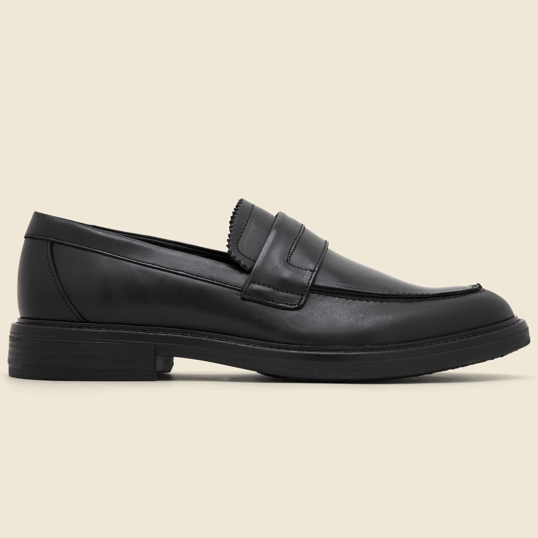 Stanley Leather Loafer - Black