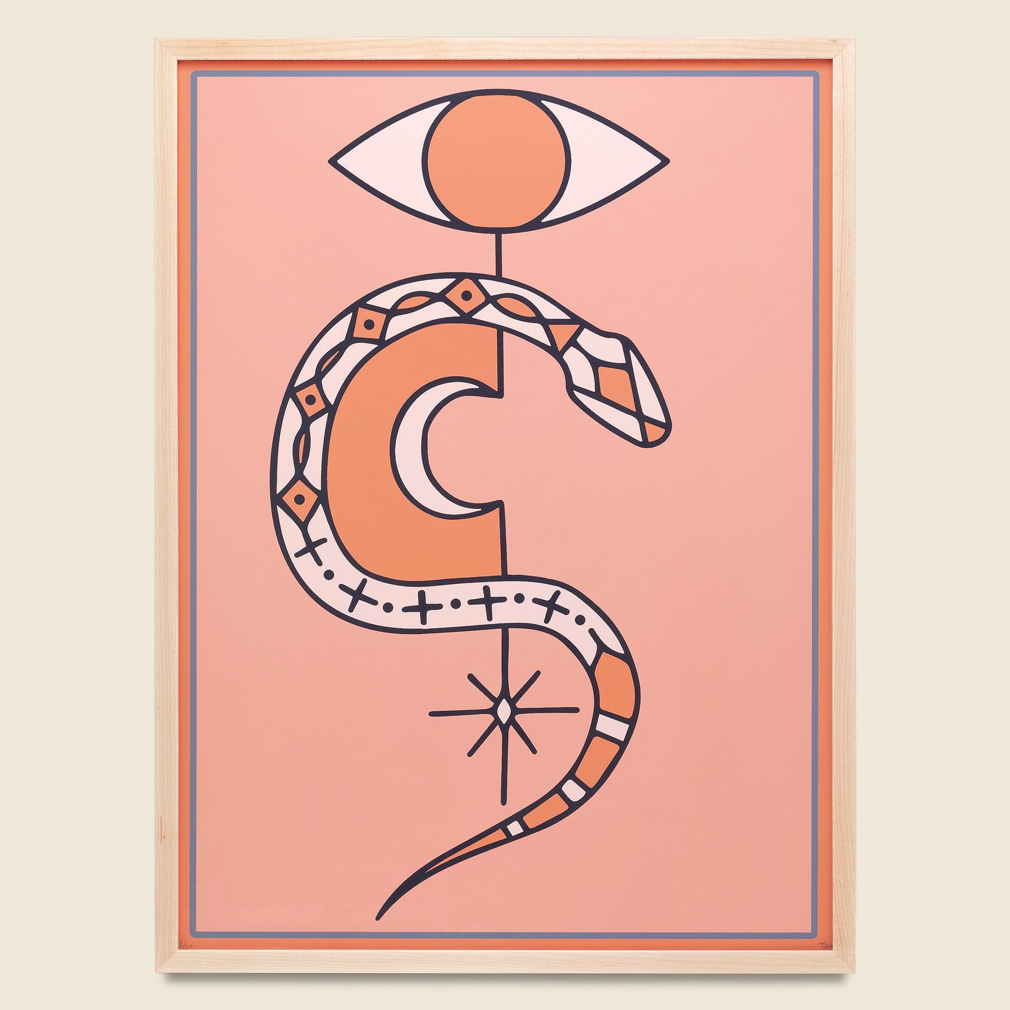 Snake Eyes Limited Edition Print - Tom Jean Webb - STAG Provisions - Home - Art & Accessories - Print