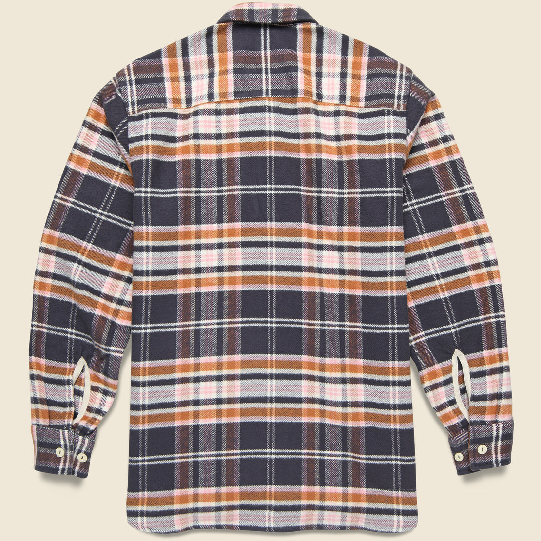 Barrow Brushed Flannel Workshirt - Grey Check - Universal Works - STAG Provisions - Tops - L/S Woven - Plaid