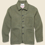 Harris Tweed Bakers Chore Jacket - Green - Universal Works - STAG Provisions - Outerwear - Coat / Jacket