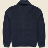 Alvar Fleece Lancaster Jacket - Navy - Universal Works - STAG Provisions - Outerwear - Coat / Jacket