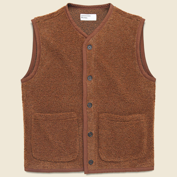 Alvar Fleece Lancaster Gilet - Cumin