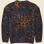 Wool Fleece Cardigan - Night Leopard - Universal Works - STAG Provisions - Tops - Sweater