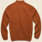 Wool Fleece Cardigan - Rust - Universal Works - STAG Provisions - Tops - Sweater