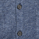 Wool Fleece Cardigan - Slate Blue - Universal Works - STAG Provisions - Tops - Sweater