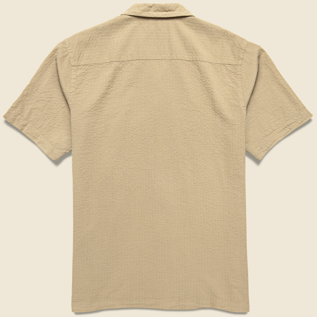 Onda Seersucker Camp Shirt - Summer Oak - Universal Works - STAG Provisions - Tops - S/S Woven - Seersucker