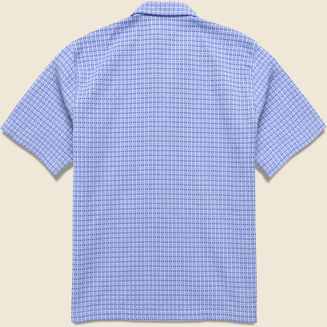 Delos Cotton Camp Shirt - Blue - Universal Works - STAG Provisions - Tops - S/S Woven - Solid