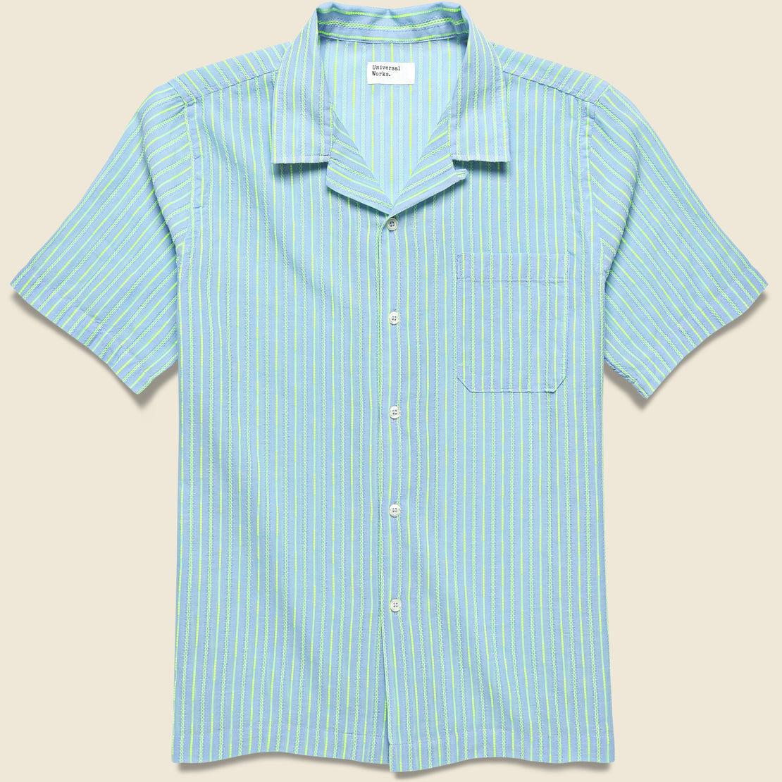 Universal Works Fluo Road Shirt - Sky