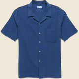 Seersucker Road Shirt - Washed Indigo - Universal Works - STAG Provisions - Tops - S/S Woven - Seersucker
