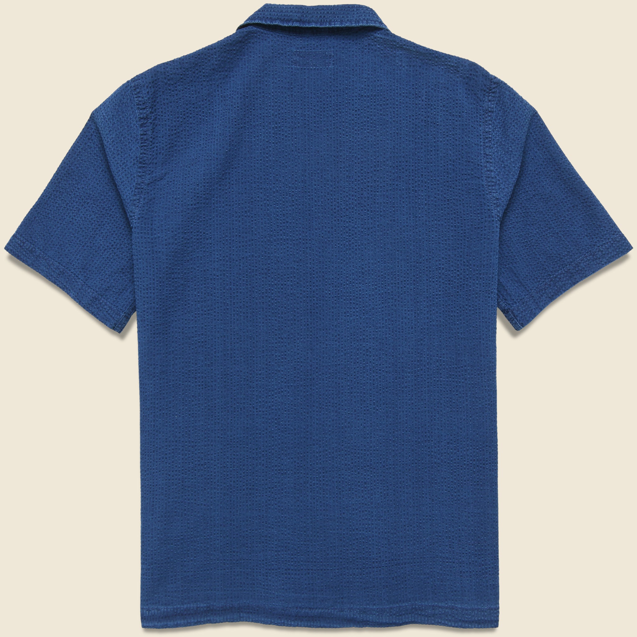 Seersucker Road Shirt - Washed Indigo - Universal Works - STAG Provisions - Tops - S/S Woven - Seersucker