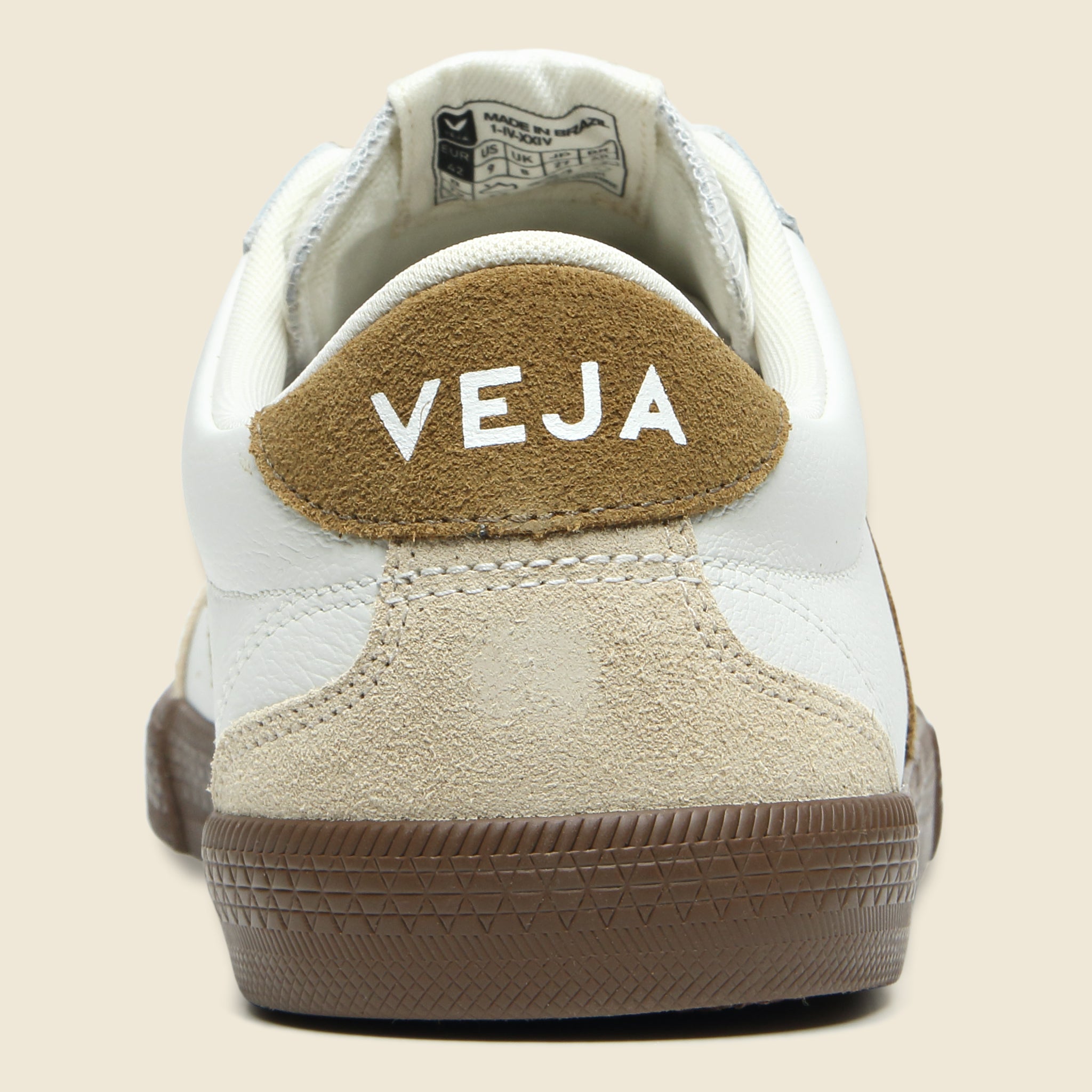 Volley O.T. Leather Sneaker - White Tent Bark - Veja - STAG Provisions - Shoes - Athletic
