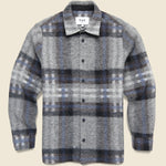 Nolan Overshirt - Grey/Blue - Wax London - STAG Provisions - Outerwear - Shirt Jacket