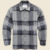 Nolan Overshirt - Grey/Blue - Wax London - STAG Provisions - Outerwear - Shirt Jacket
